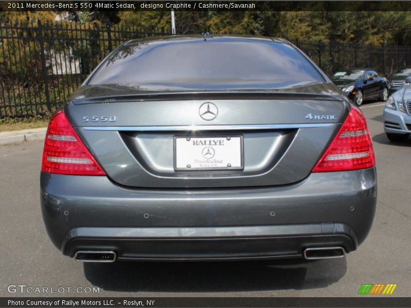designo Graphite / Cashmere/Savanah 2011 Mercedes-Benz S 550 4Matic Sedan