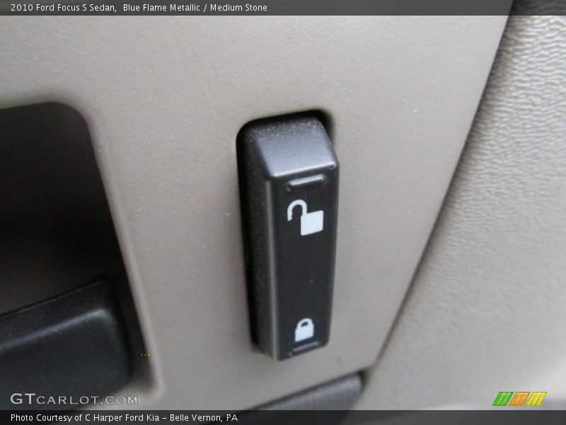 Blue Flame Metallic / Medium Stone 2010 Ford Focus S Sedan