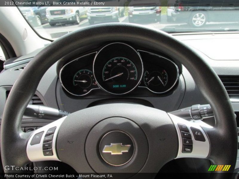 Black Granite Metallic / Ebony 2012 Chevrolet Malibu LT