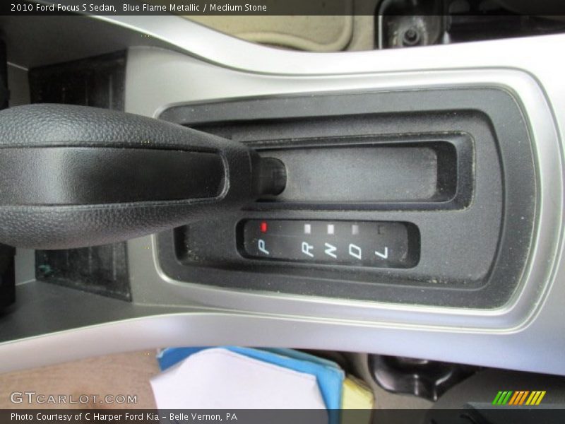 Blue Flame Metallic / Medium Stone 2010 Ford Focus S Sedan
