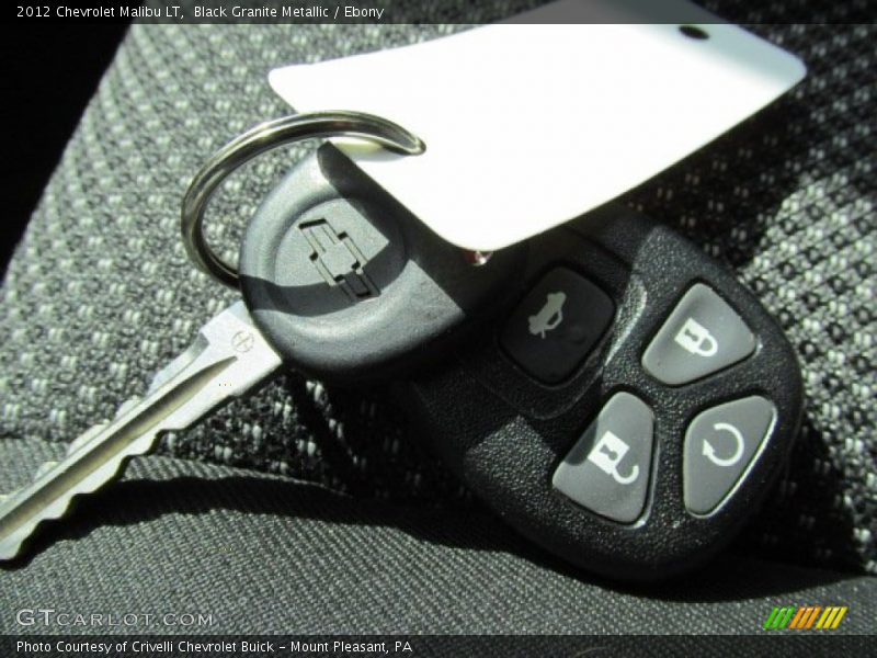 Black Granite Metallic / Ebony 2012 Chevrolet Malibu LT