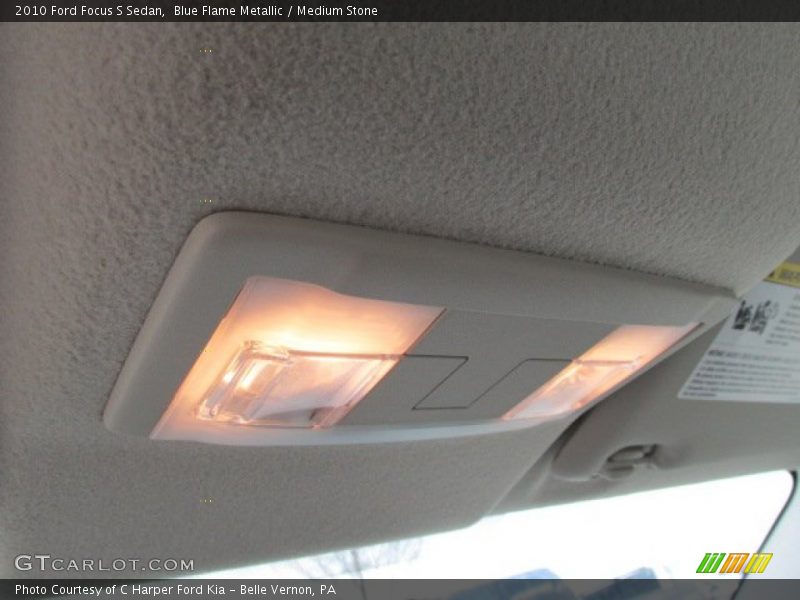 Blue Flame Metallic / Medium Stone 2010 Ford Focus S Sedan