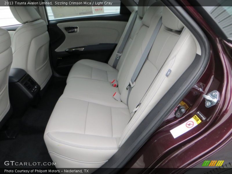 Rear Seat of 2013 Avalon Limited