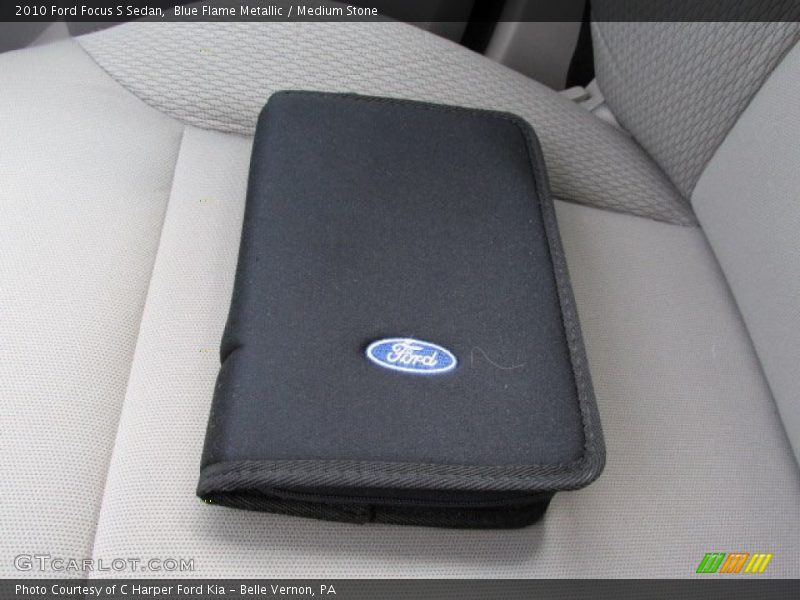 Blue Flame Metallic / Medium Stone 2010 Ford Focus S Sedan
