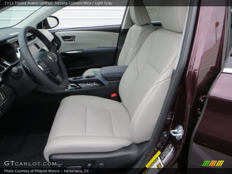 Front Seat of 2013 Avalon Limited