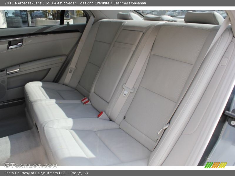 Rear Seat of 2011 S 550 4Matic Sedan
