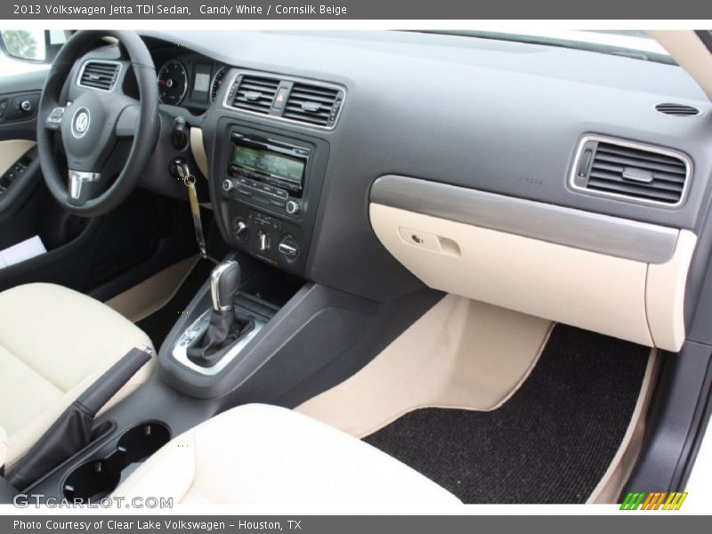 Candy White / Cornsilk Beige 2013 Volkswagen Jetta TDI Sedan