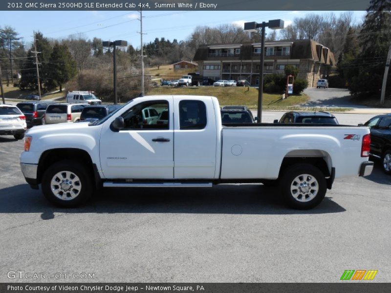 Summit White / Ebony 2012 GMC Sierra 2500HD SLE Extended Cab 4x4