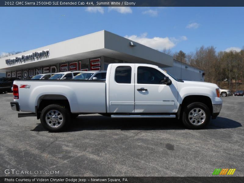 Summit White / Ebony 2012 GMC Sierra 2500HD SLE Extended Cab 4x4