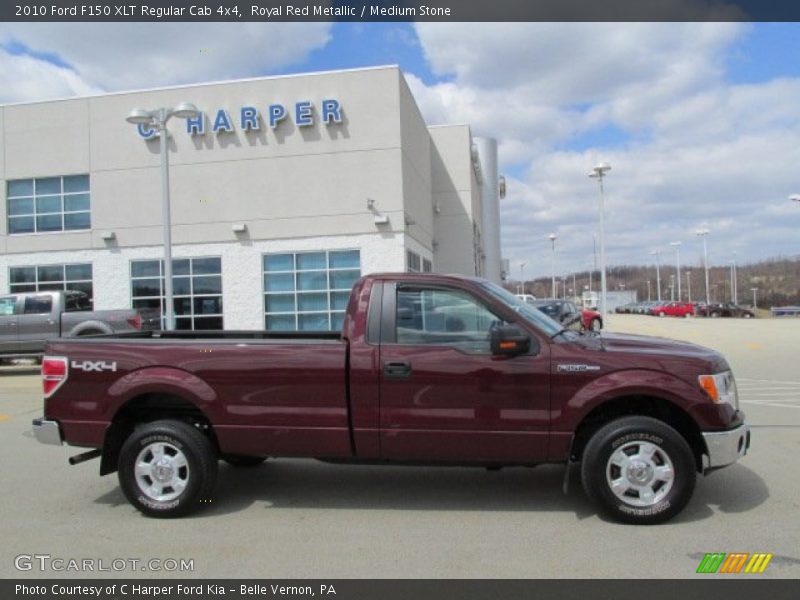 Royal Red Metallic / Medium Stone 2010 Ford F150 XLT Regular Cab 4x4