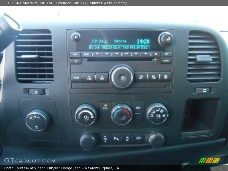 Summit White / Ebony 2012 GMC Sierra 2500HD SLE Extended Cab 4x4