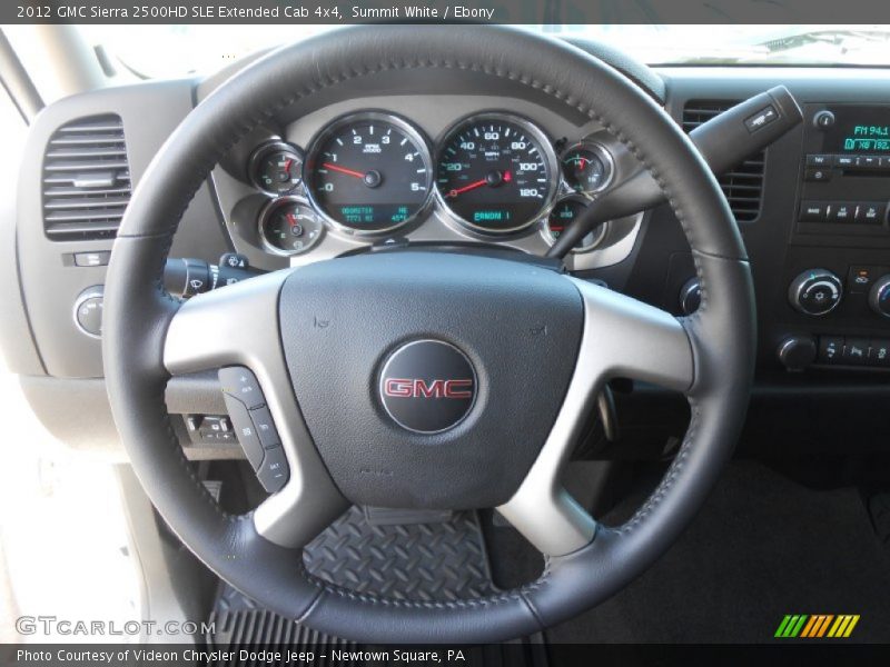 Summit White / Ebony 2012 GMC Sierra 2500HD SLE Extended Cab 4x4