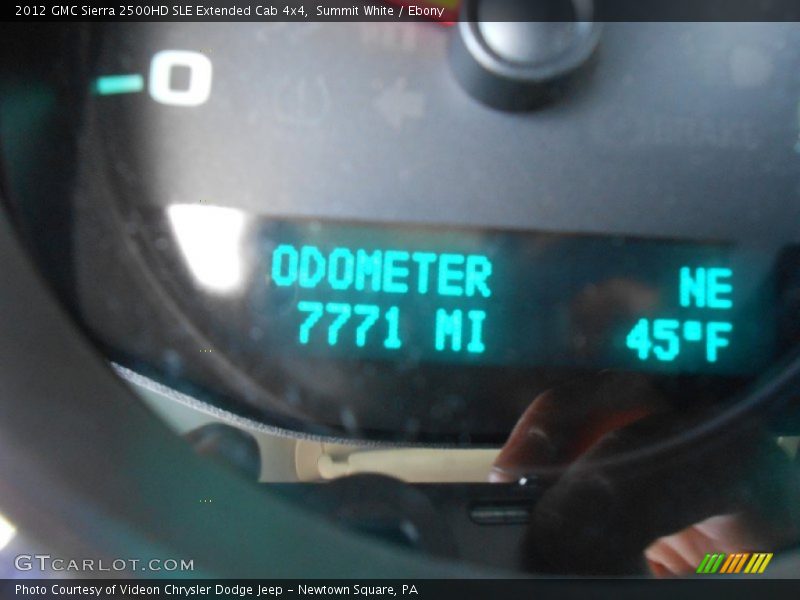 Summit White / Ebony 2012 GMC Sierra 2500HD SLE Extended Cab 4x4