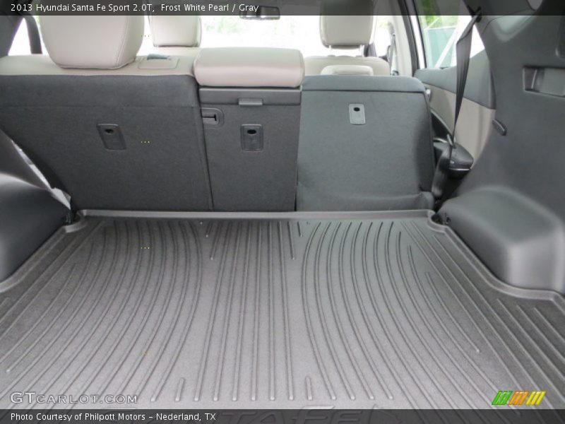 Frost White Pearl / Gray 2013 Hyundai Santa Fe Sport 2.0T