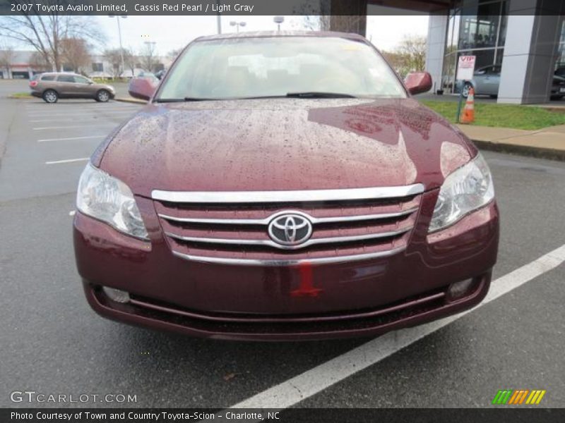 Cassis Red Pearl / Light Gray 2007 Toyota Avalon Limited