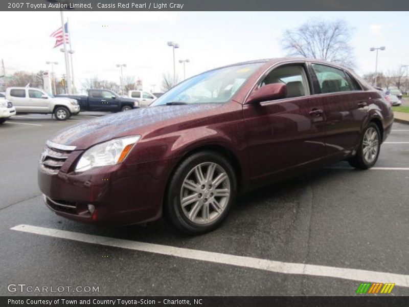 Cassis Red Pearl / Light Gray 2007 Toyota Avalon Limited