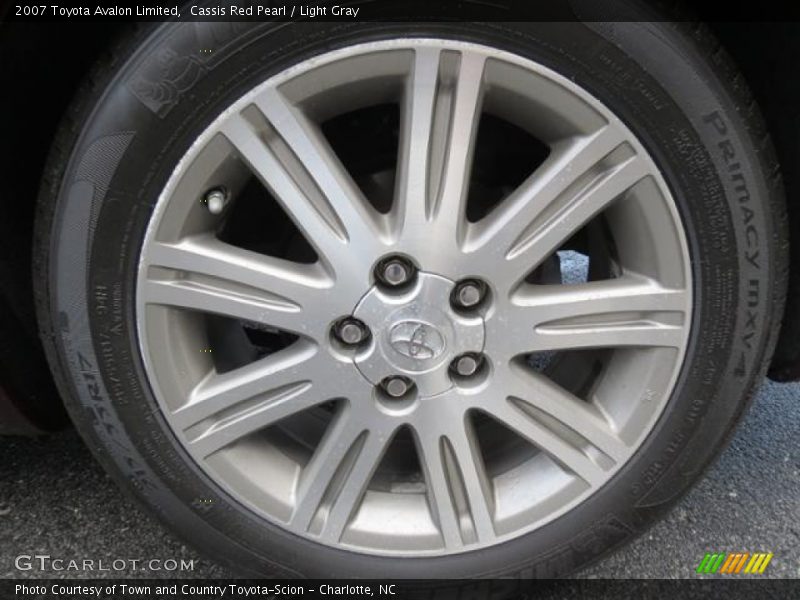 Cassis Red Pearl / Light Gray 2007 Toyota Avalon Limited