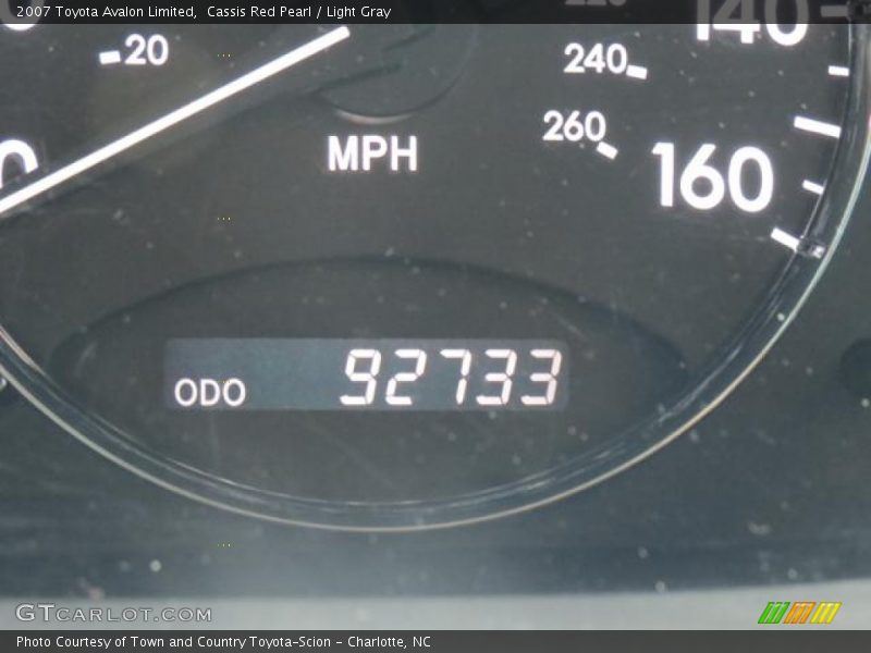 Cassis Red Pearl / Light Gray 2007 Toyota Avalon Limited