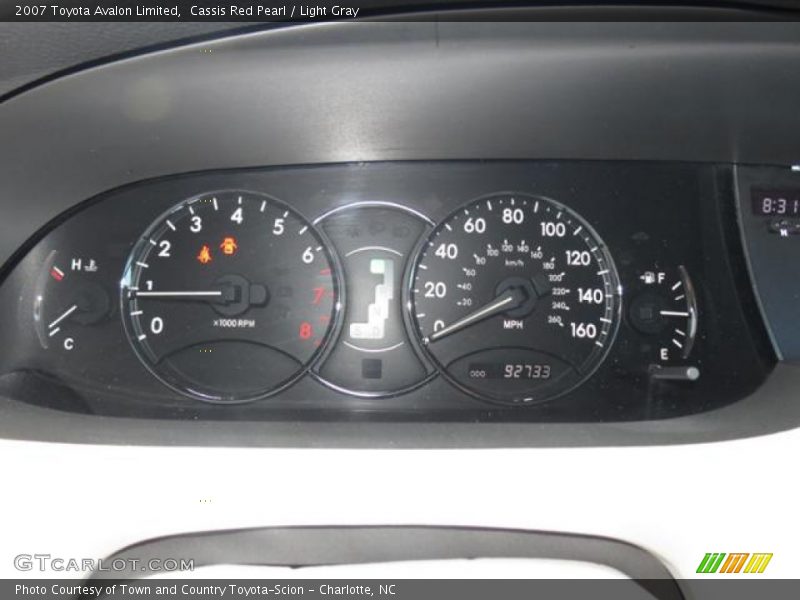 Cassis Red Pearl / Light Gray 2007 Toyota Avalon Limited