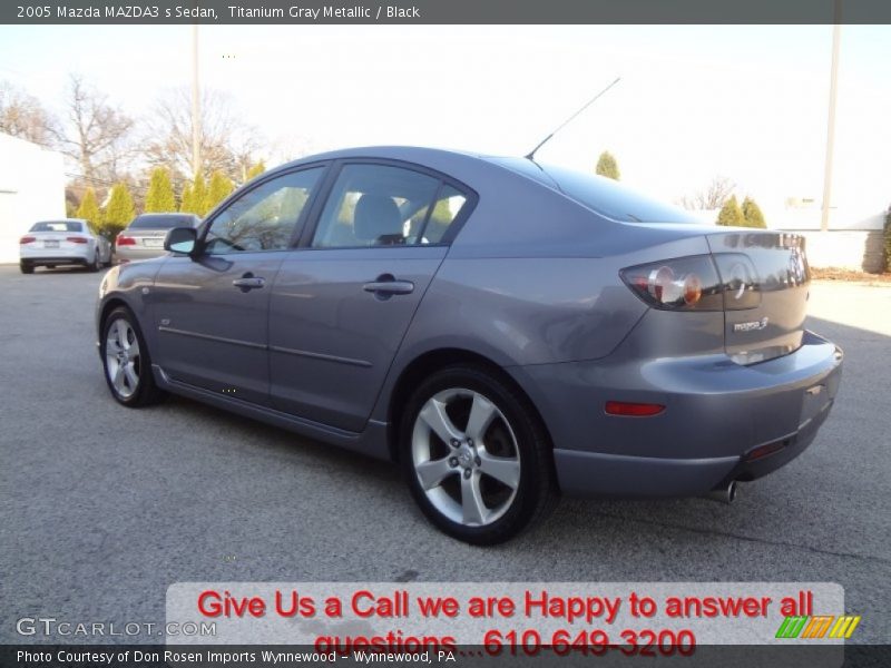Titanium Gray Metallic / Black 2005 Mazda MAZDA3 s Sedan