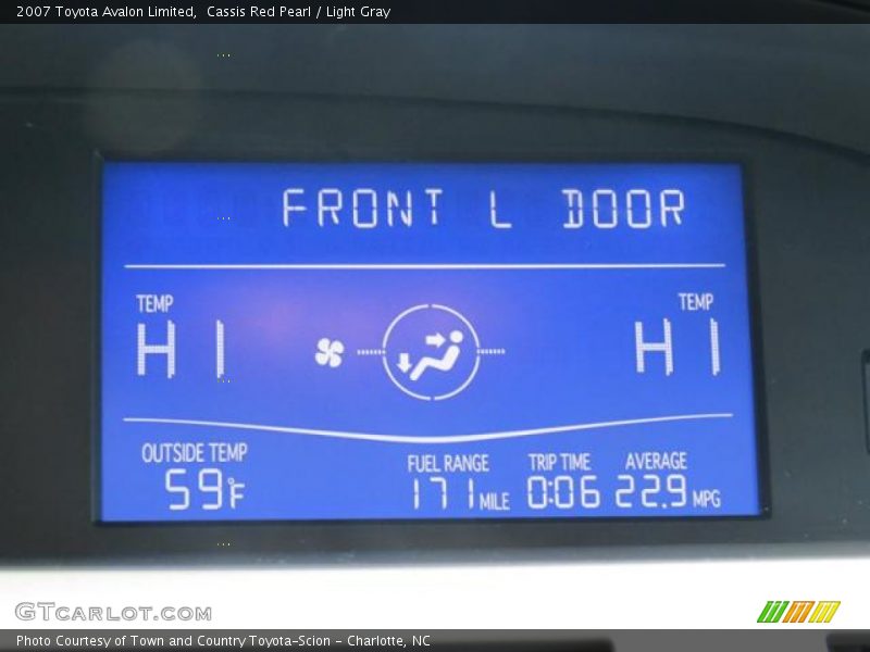 Cassis Red Pearl / Light Gray 2007 Toyota Avalon Limited