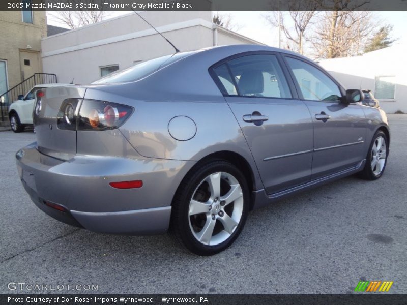 Titanium Gray Metallic / Black 2005 Mazda MAZDA3 s Sedan