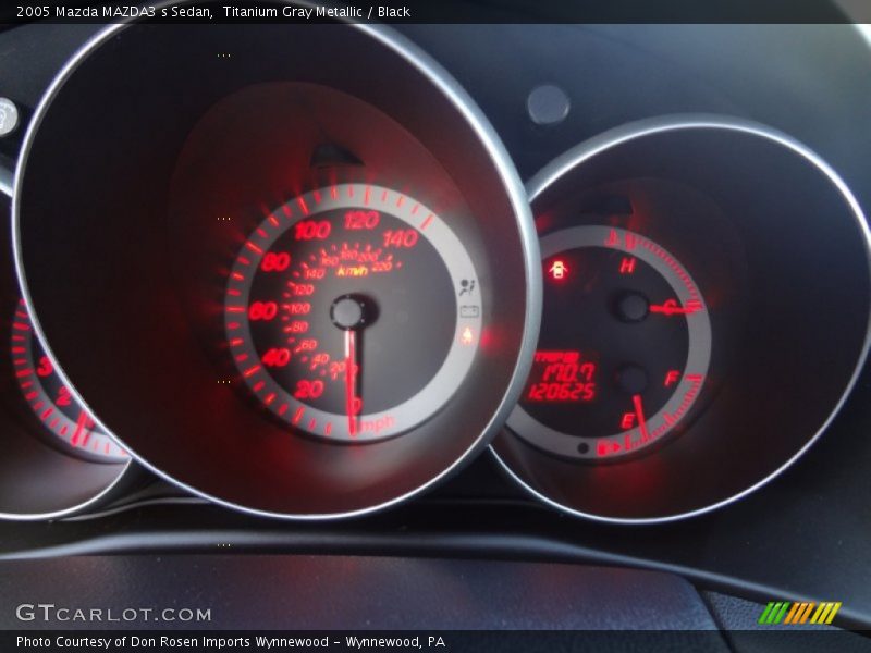 Titanium Gray Metallic / Black 2005 Mazda MAZDA3 s Sedan