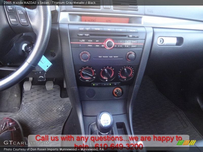 Titanium Gray Metallic / Black 2005 Mazda MAZDA3 s Sedan