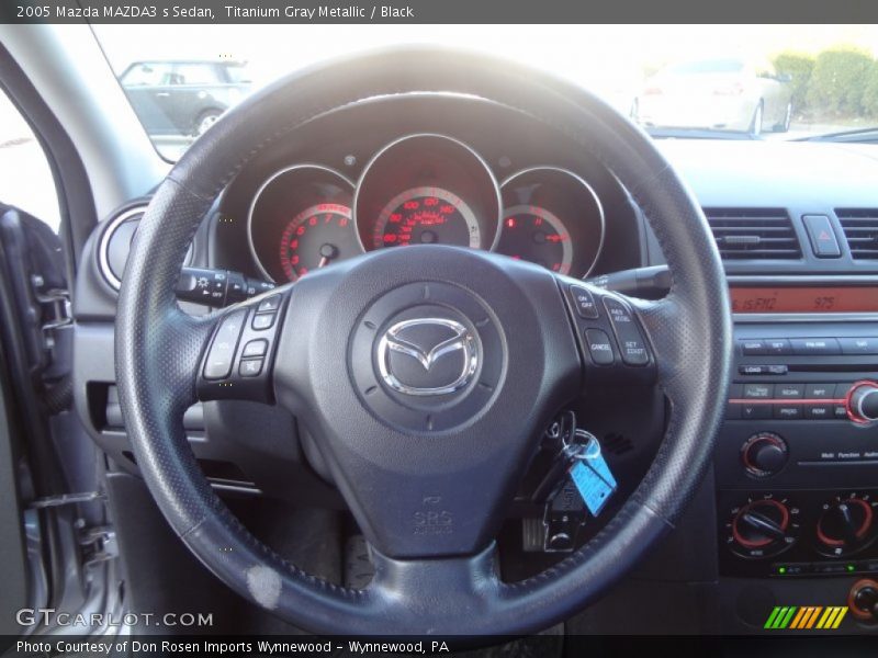 Titanium Gray Metallic / Black 2005 Mazda MAZDA3 s Sedan