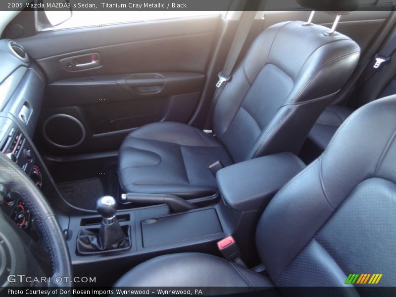 Titanium Gray Metallic / Black 2005 Mazda MAZDA3 s Sedan