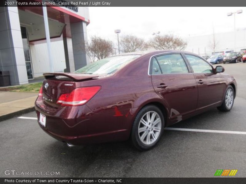 Cassis Red Pearl / Light Gray 2007 Toyota Avalon Limited