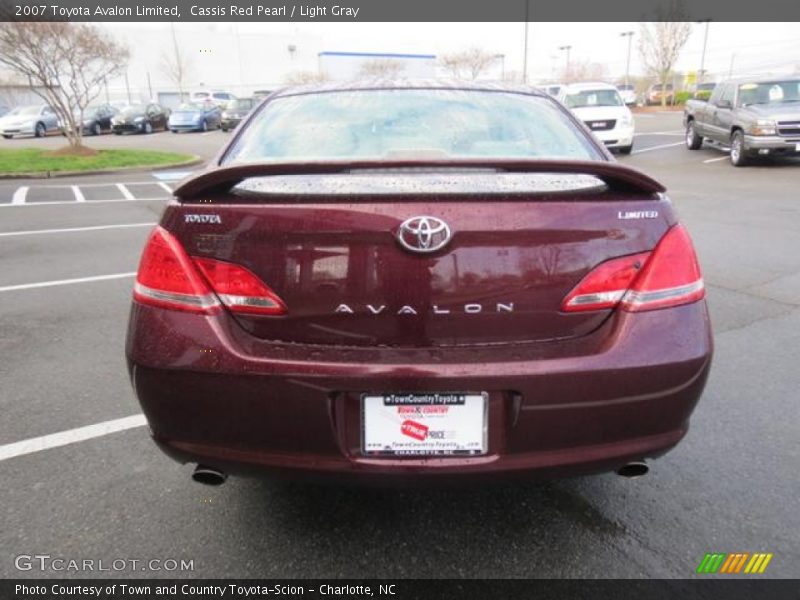 Cassis Red Pearl / Light Gray 2007 Toyota Avalon Limited