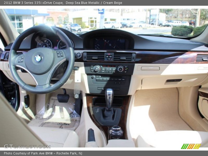 Deep Sea Blue Metallic / Cream Beige 2012 BMW 3 Series 335i xDrive Coupe