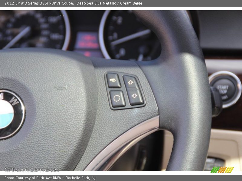 Deep Sea Blue Metallic / Cream Beige 2012 BMW 3 Series 335i xDrive Coupe