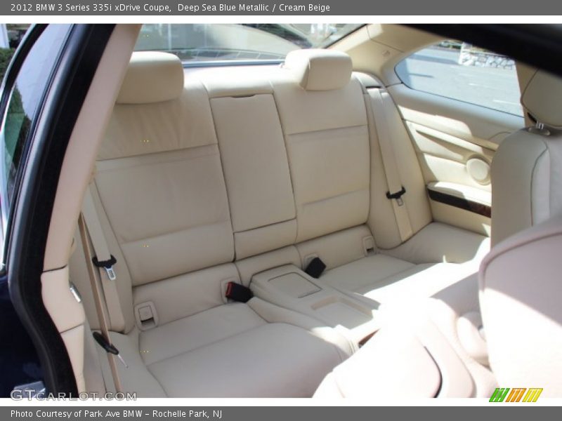 Rear Seat of 2012 3 Series 335i xDrive Coupe