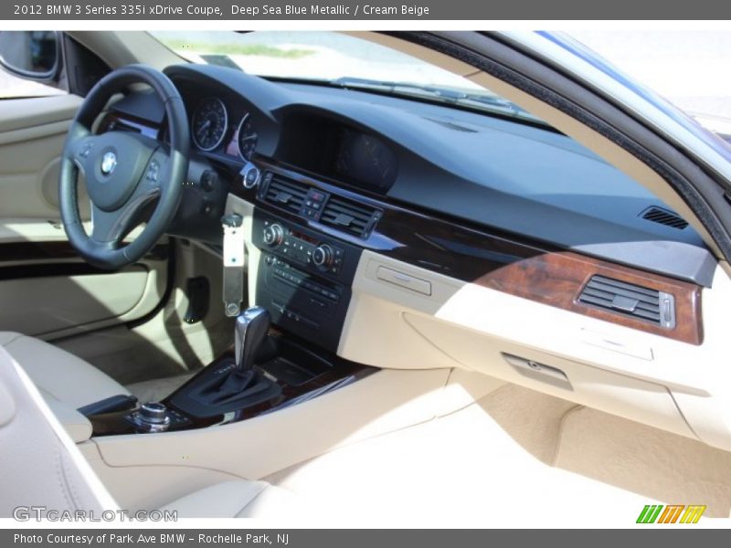 Deep Sea Blue Metallic / Cream Beige 2012 BMW 3 Series 335i xDrive Coupe
