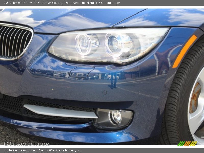 Deep Sea Blue Metallic / Cream Beige 2012 BMW 3 Series 335i xDrive Coupe