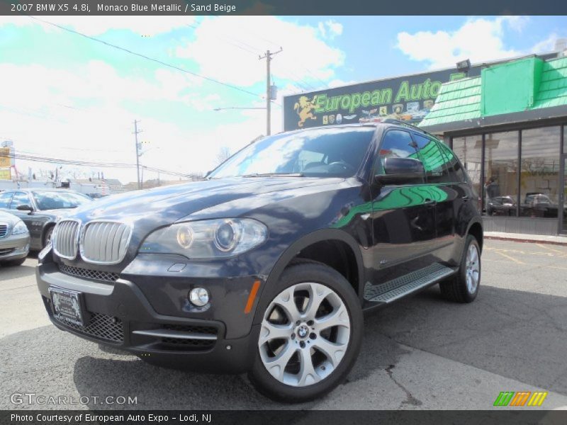 Monaco Blue Metallic / Sand Beige 2007 BMW X5 4.8i