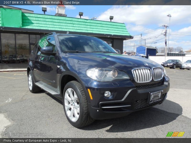 Monaco Blue Metallic / Sand Beige 2007 BMW X5 4.8i