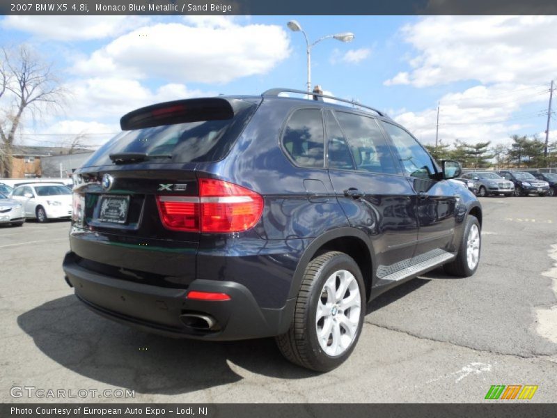 Monaco Blue Metallic / Sand Beige 2007 BMW X5 4.8i