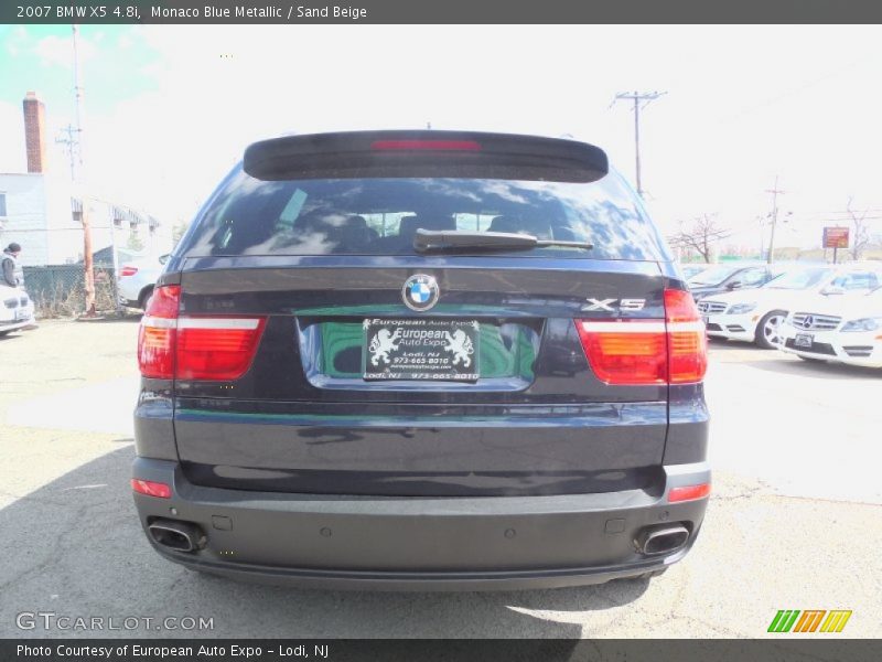 Monaco Blue Metallic / Sand Beige 2007 BMW X5 4.8i