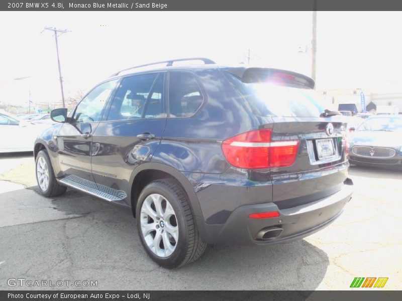 Monaco Blue Metallic / Sand Beige 2007 BMW X5 4.8i