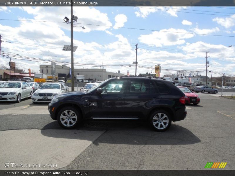 Monaco Blue Metallic / Sand Beige 2007 BMW X5 4.8i