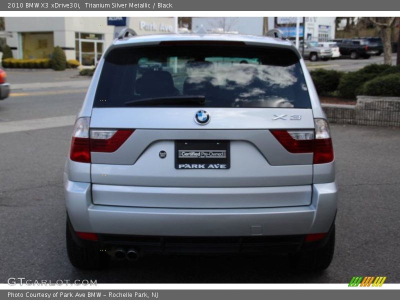 Titanium Silver Metallic / Black 2010 BMW X3 xDrive30i