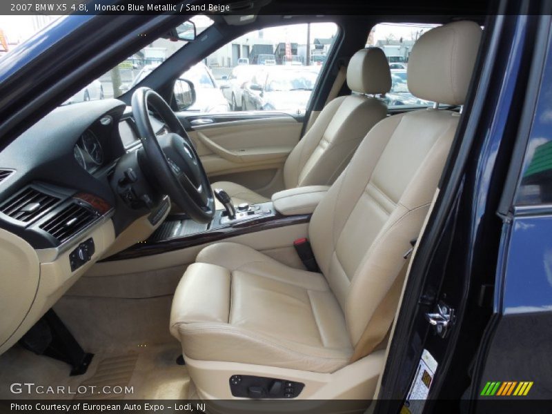 Monaco Blue Metallic / Sand Beige 2007 BMW X5 4.8i