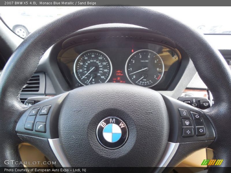 Monaco Blue Metallic / Sand Beige 2007 BMW X5 4.8i