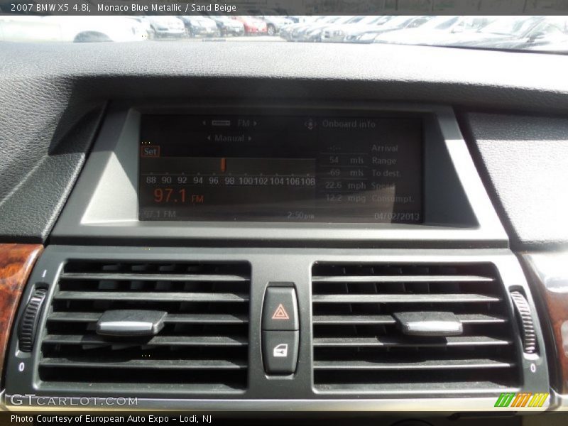 Monaco Blue Metallic / Sand Beige 2007 BMW X5 4.8i