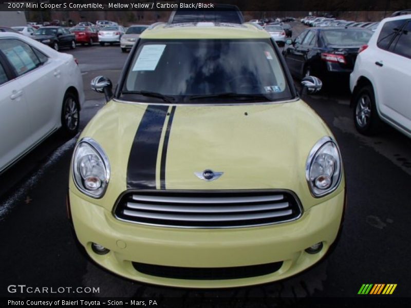 Mellow Yellow / Carbon Black/Black 2007 Mini Cooper S Convertible