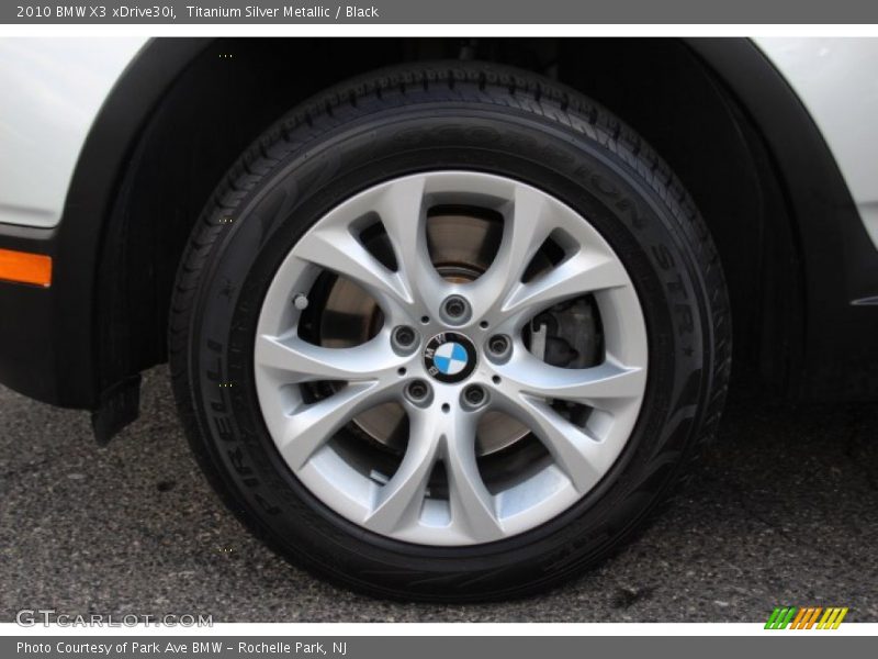 Titanium Silver Metallic / Black 2010 BMW X3 xDrive30i