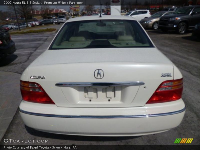 Premium White / Parchment 2002 Acura RL 3.5 Sedan